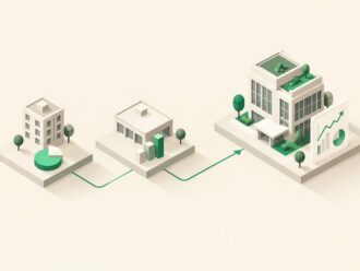 Izometryczna ilustracja porównania wskaźników inwestycyjnych