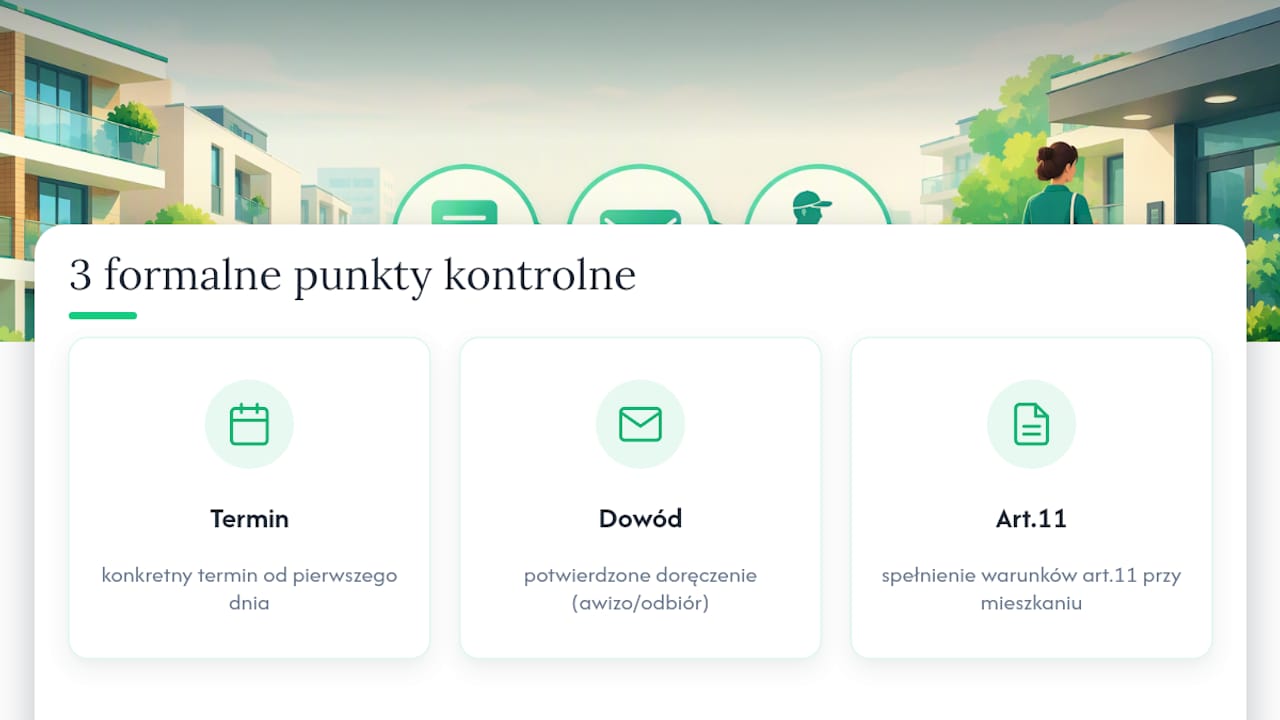 Trzy formalne warunki skutecznego wezwania
